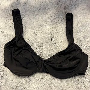 Venus bikini black top